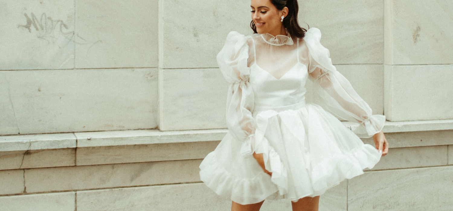 Wedding Trend: Mini Wedding Dresses — And Their Unique Designers